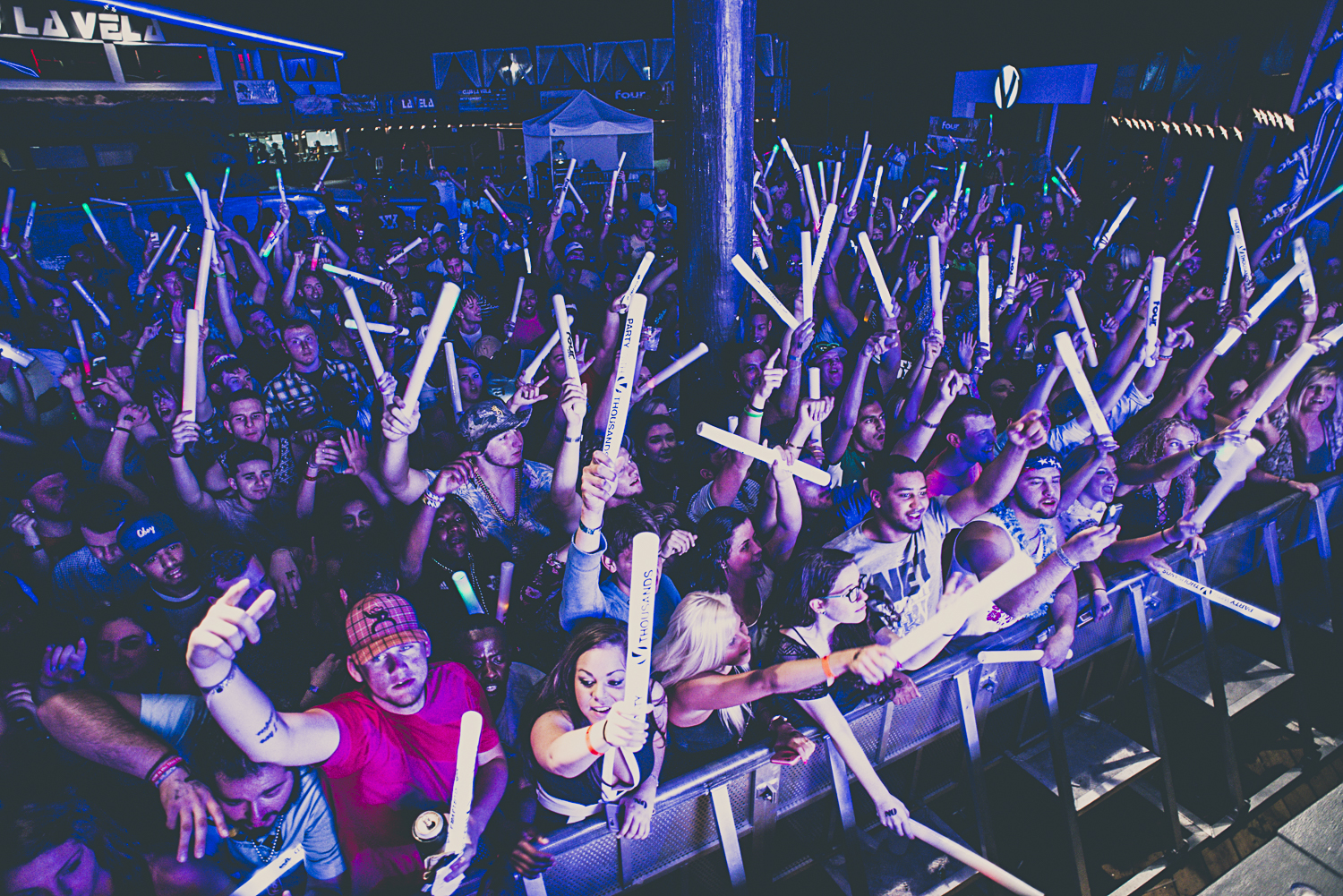 Club La Vela Crowd For Tpain And Fat Jew Show