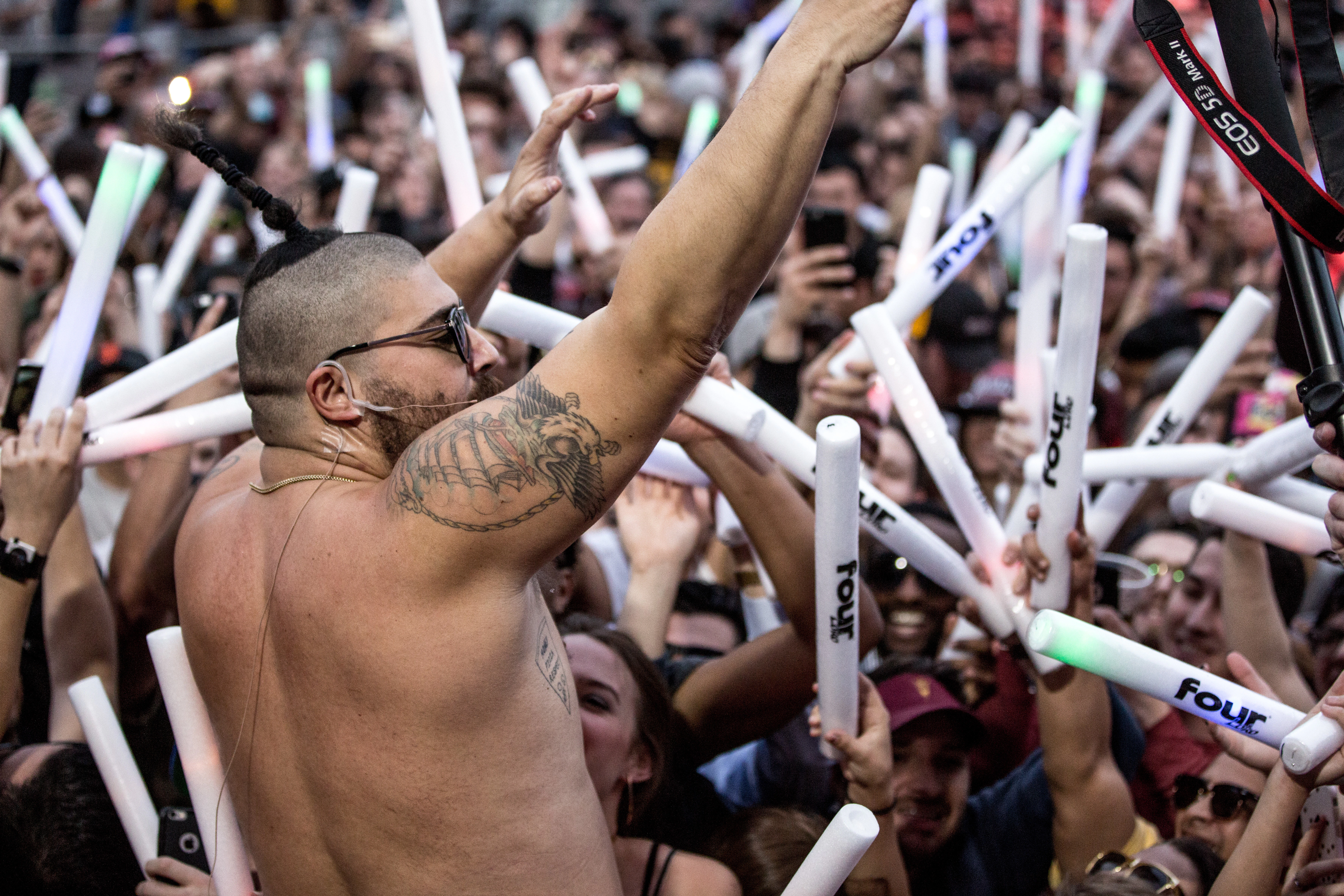 Fat Jew Hyping The Crowd